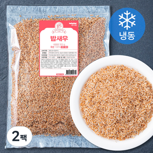 바다원 국내산 밥새우 (냉동), 300g, 2개