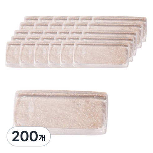 엘로템즈 실리콘 초강력 미니 사각 양면 테이프 투명 15 x 9 mm, 200개