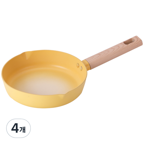 키친플라워 인덕션 IH 쿠킨 쁘띠 마카롱 후라이팬, 20cm, 4개