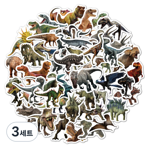 리빙홈디테일 캐리어 노트북 여행 방수 스티커 53p 세트, 타입F, 3세트