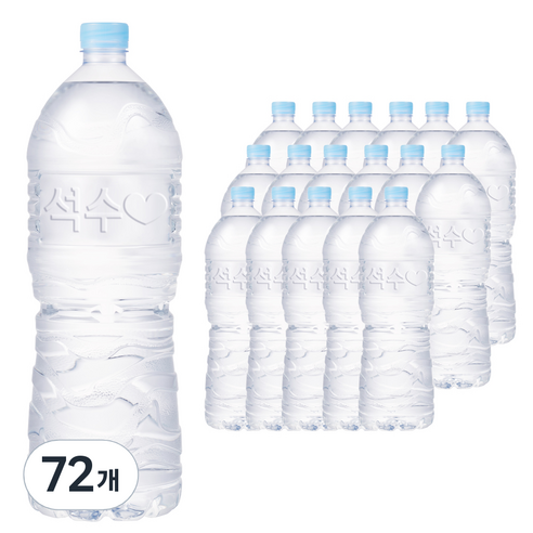 석수 무라벨 생수, 2L, 72개