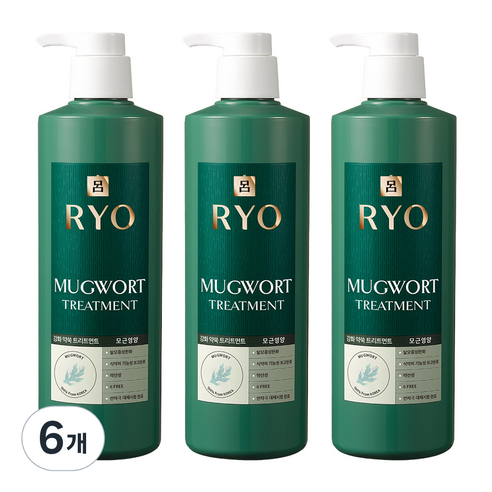 려 강화 약쑥 탈모 증상 완화 트리트먼트, 800ml, 6개