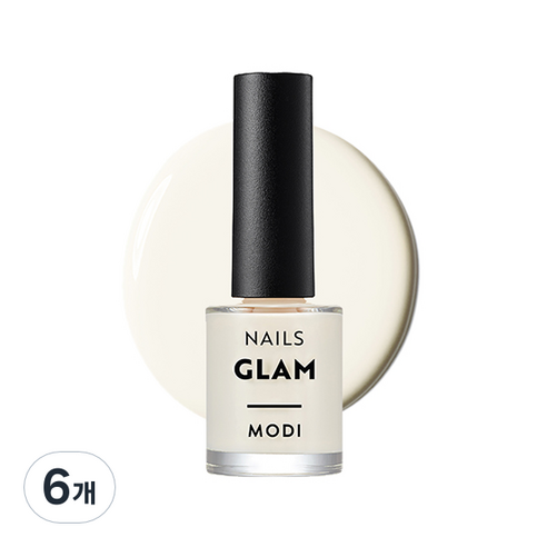 에뛰드 모디 글램 네일즈, 85호 릴리화이트, 9ml, 6개