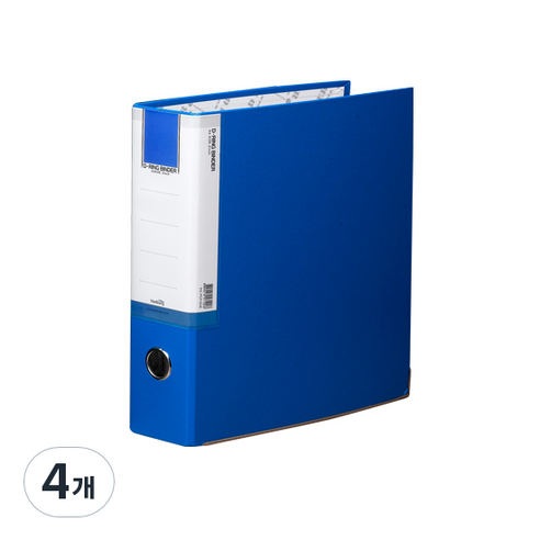 희망 D링 합지 바인더 파일 5cm 3공, 청색, 4개