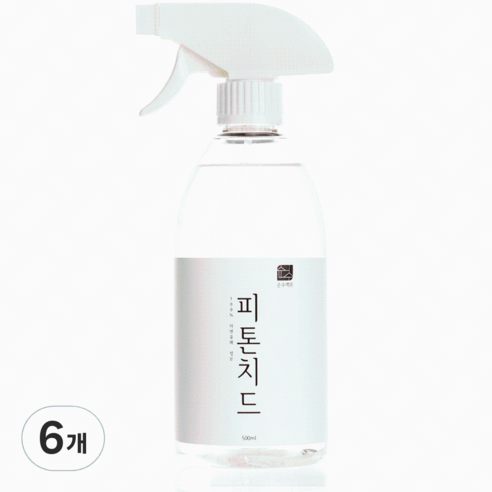 순수백과 피톤치드 편백수 스프레이, 500ml, 6개