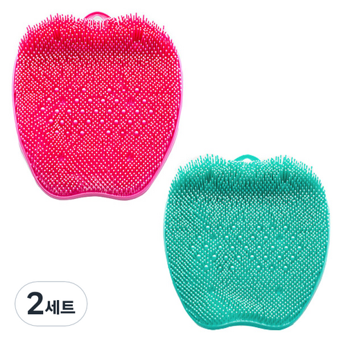 만능 발브러쉬 2종 세트, 핑크, 민트, 2세트