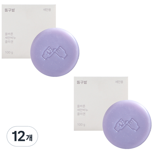 동구밭 세안비누 콜라겐, 100g, 12개