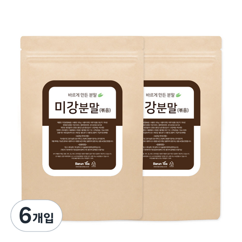 바른티 미강 분말 볶음, 200g, 6개