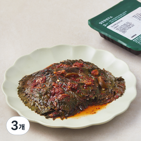 집반찬연구소 양념 깻잎 장아찌, 100g, 3개