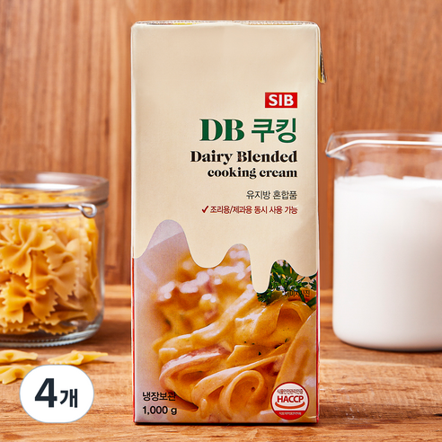 SIB선인 DB 쿠킹크림, 1kg, 4개