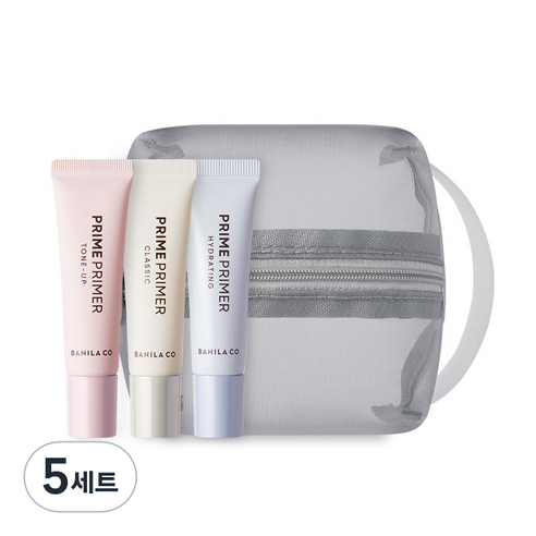 바닐라코 프라임 프라이머 디스커버리 3종 x 10ml + 파우치 세트, NEW 프라임 프라이머 클래식,NEW 프라임 프라이머 톤업,NEW 프라임 프라이머,하이드레이팅, 5세트