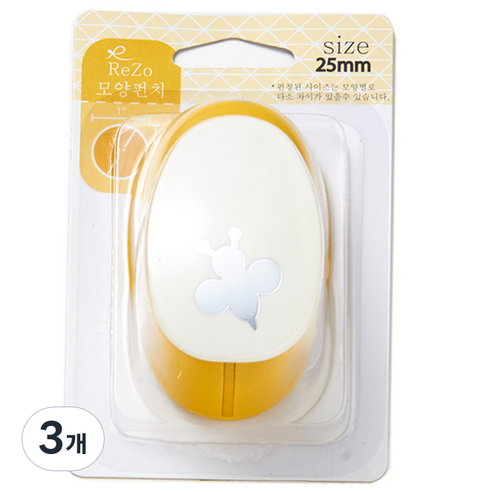 포코스 모양펀치 R-25, 꿀벌, 3개