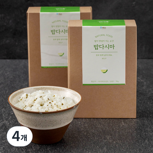 해맑은번영 밥다시마, 70g, 4개