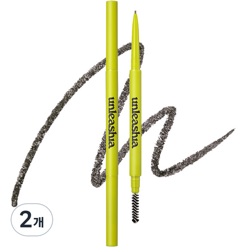 언리시아 셰이퍼 디파이닝 아이브로우 펜슬 0.025g, 2개, NO 3 토프 그레이