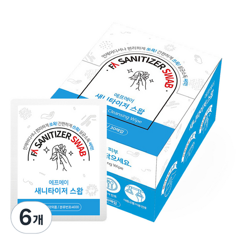 에프에이 새니타이저 스왑, 6개, 180개입