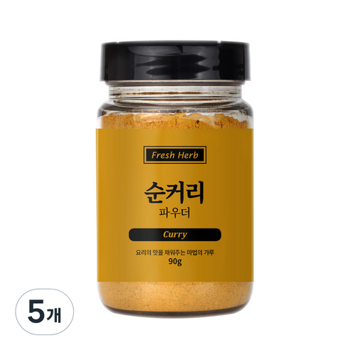 신선약초 순커리 파우더 조미료, 90g, 5개