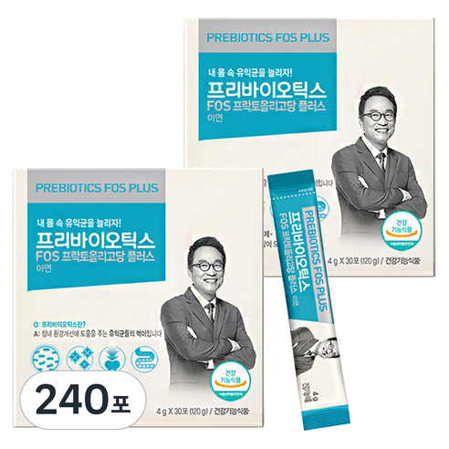 코스맥스바이오 프리바이오틱스 FOS 플러스, 4g, 240포