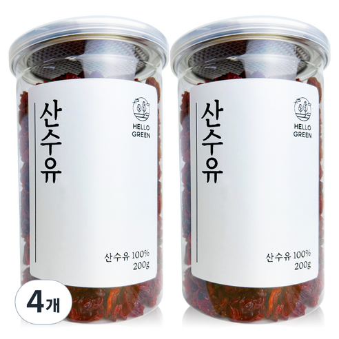 헬로우그린 건조 산수유, 200g, 4개