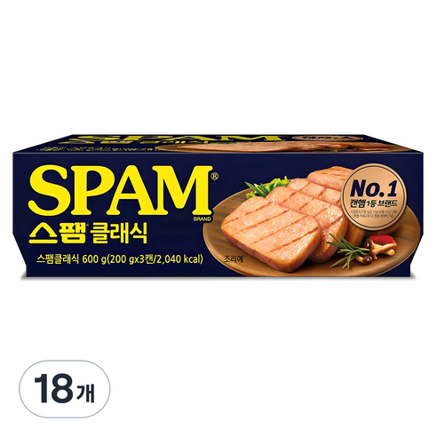 스팸 클래식, 200g, 18개
