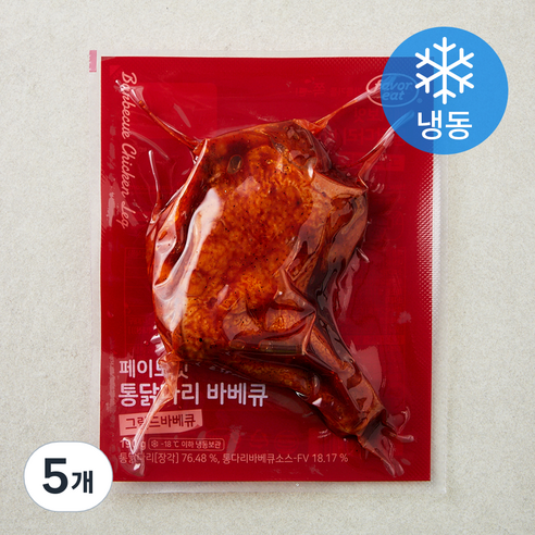 페이보잇 통닭다리 바베큐 그릴드 바비큐 (냉동), 190g, 5개