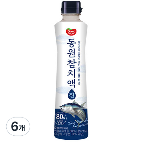 동원 참치액 진, 500g, 6개