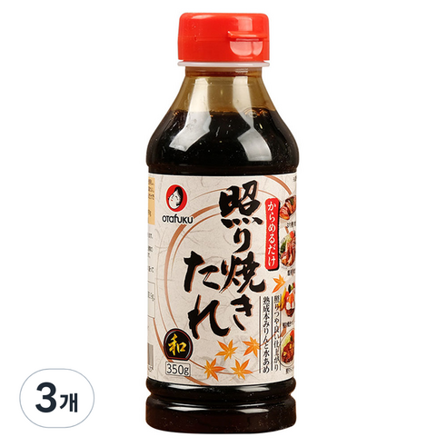 오타후쿠 데리야끼 타레 소스, 3개, 350g