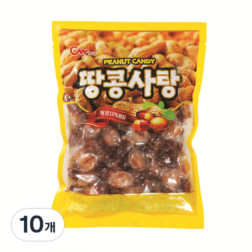 [청우식품] 땅콩사탕, 300g, 10개