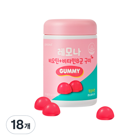 레모나 경남제약 비오틴 + 비타민B군 구미 210g, 60정, 18개