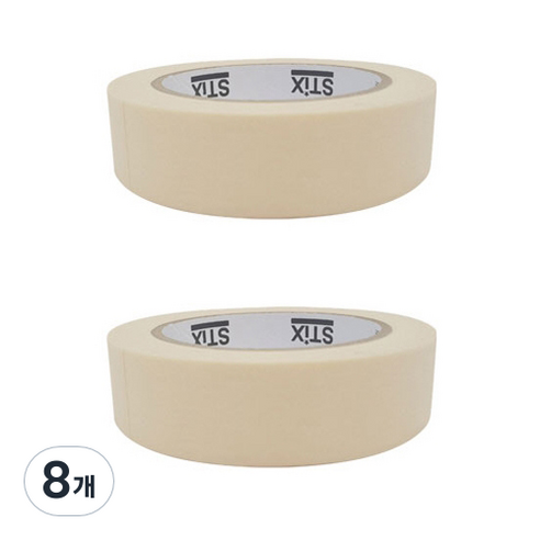 오공 마스킹테이프 25mm x 40m, 8개