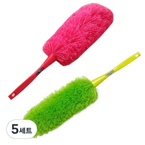 리버그린 초극세사 흡착 먼지 털이개 핑크 + 그린, 혼합 색상, 5세트