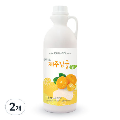 엔아이에프 엔칸토 제주감귤베이스 1.8kg, 2개