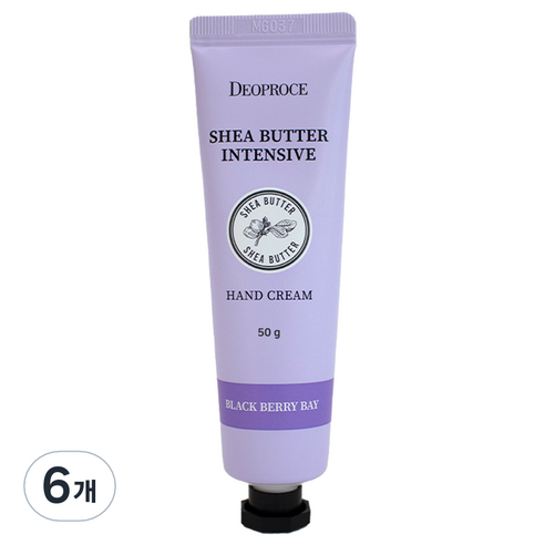디오프러스 시어버터 인텐시브 핸드크림 블랙베리베이, 50g, 6개