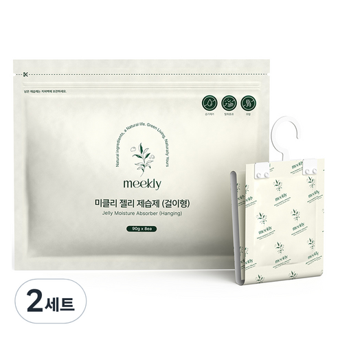 무아스 미클리 젤리 제습제 걸이형 90g 8개입, 2세트