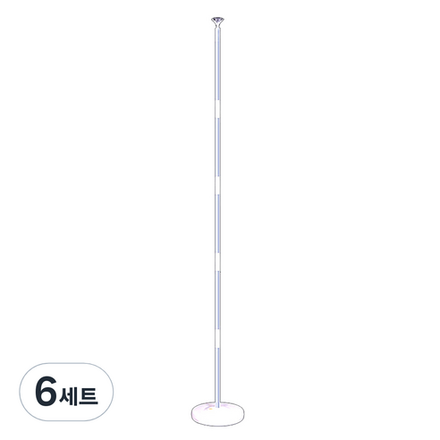 파티쇼 풍선 장식 PVC 기둥 세트, 혼합색상, 6세트