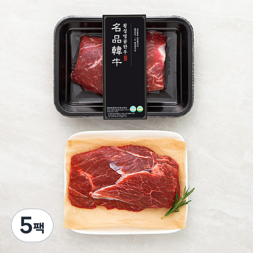 횡성한우 알사태 1등급 수육용 (냉장), 300g, 5팩