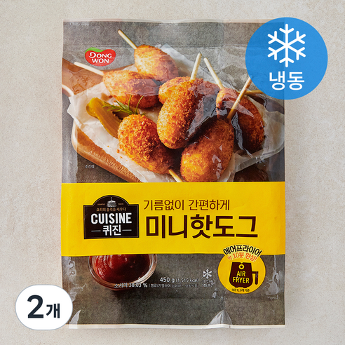 동원 퀴진 미니핫도그 (냉동), 450g, 2개, 1개입