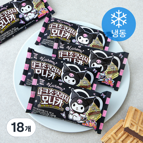 서주 다크초코리치 모나카 아이스크림 (냉동), 140ml, 1개입, 18개