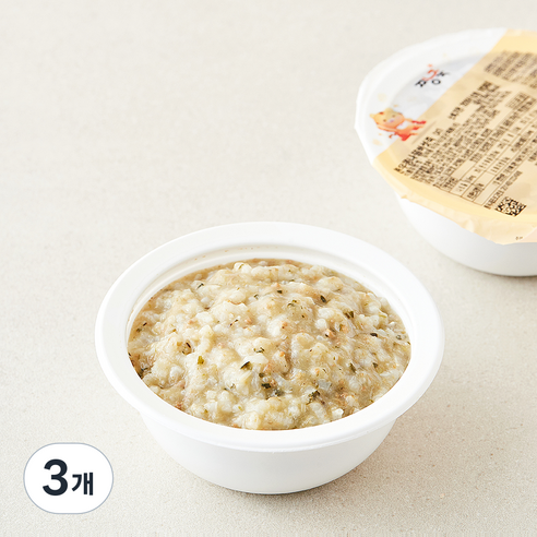 [로켓프레시] 짱죽 중기 9개월부터 한우 콩나물 버섯죽 죽2 이유식