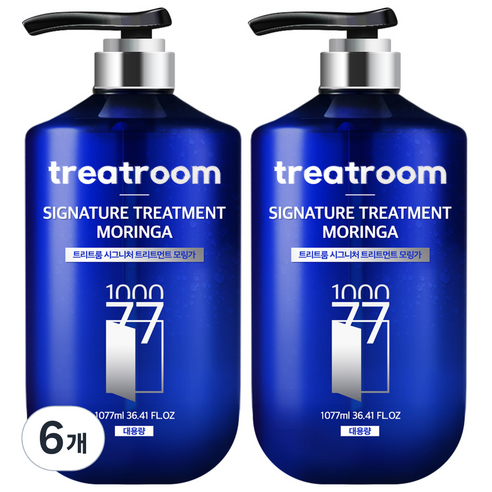 트리트룸 시그니처 대용량 딥퍼퓸 트리트먼트 모링가향, 1077ml, 6개