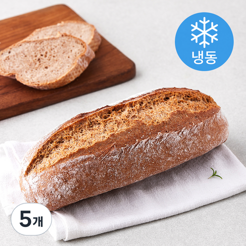 더브레드블루 발효종 순수 통밀빵 2개입 (냉동), 600g, 5개