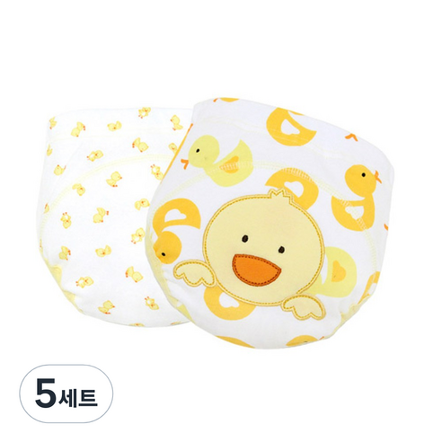 조이멀티 배변훈련팬티 2입, 오리J (옐로우), 5세트