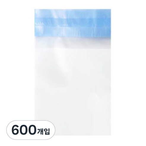 접착식 무지 반투명 opp 봉투, 600장