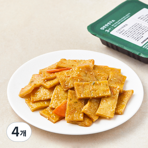 집반찬연구소 간장 어묵볶음, 90g, 4개