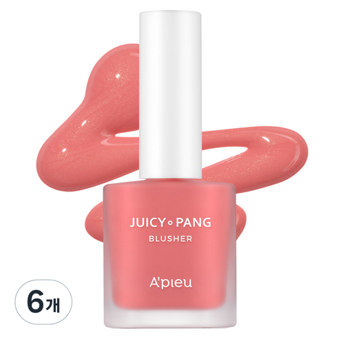 어퓨 과즙팡 워터 블러셔 8g, PK04 이슬에자몽, 6개