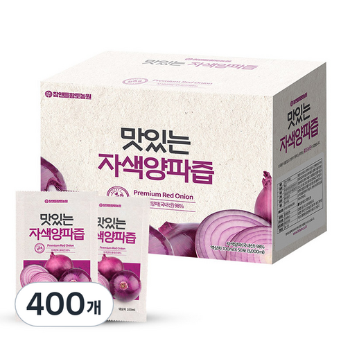 참앤들황토농원 자연을 담은 맛있는 자색양파즙, 100ml, 400개