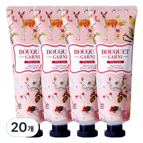 부케가르니 핸드크림 화이트머스크, 50ml, 20개