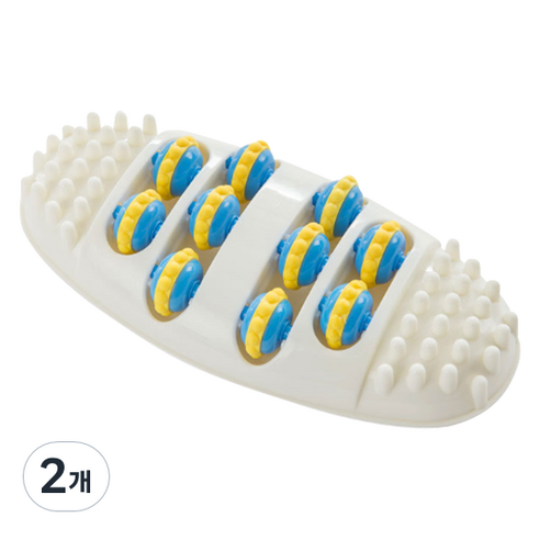 사무실 앉아서 하는 발지압기 발마사지, 화이트, 2개