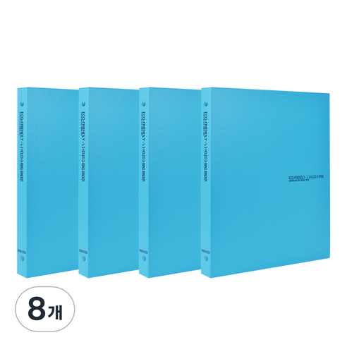 에코청운 에코 미니 바인더 3공 A4, 하늘, 8개