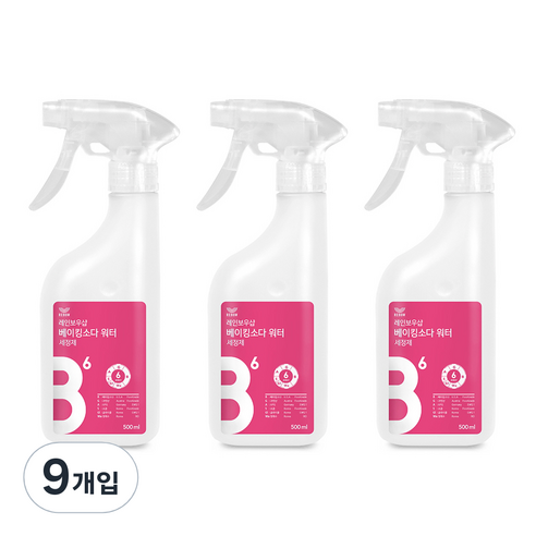 레인보우샵 베이킹소다 워터 다목적세정제, 500ml, 9개