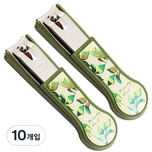 세븐스타 디자인 손톱깎이, 그린, 10개